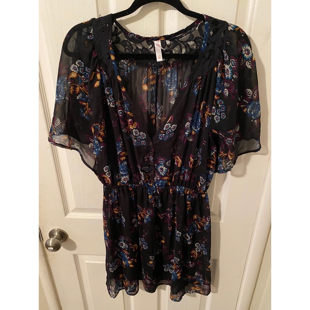 Sheer boho kimono dress